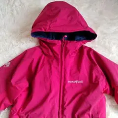 美品☆montbell パウダーカバーオール スノーウェア ドライテック 100