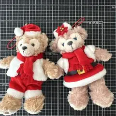 ダッフィー & シェリーメイ クリスマスぬいぐるみ