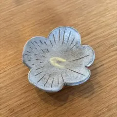 鹿児島睦さん　輪花楕円の小皿② 鹿児島睦さん 花 プレート 皿 鹿児島睦 くまと花 皿 お皿 器