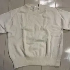 UNIQLO M ホワイト ラウンドネックセーター