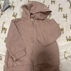 H&M オーガニックコットン ジップアップパーカー 80cmのサムネイル
