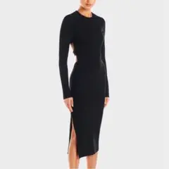 セクシーな中空アウトレディースドレス ブラック