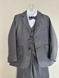 フォーマルスーツ　5点セット！男の子　160cm グレー　やや細身
