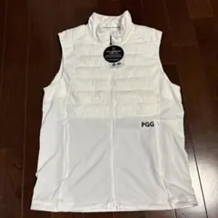 PGGアモッサ×N yメカニカルストレッチタフタホワイトベストサイズ5