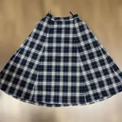 ハニーズ　コルザ　チェックフレアスカート ネイビー　S