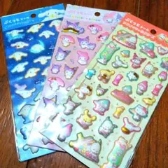 サンリオ　ぷっくりl シールセット 　3枚セット