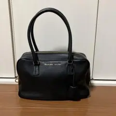 タグ付き未使用 ADMJミニボストンバッグ／ハンドバッグネイビー定価6.4万円 A.D.M.J./エーディーエムジェー モーツアルトレザー 2WAY ミニ