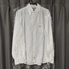 ホワイト 長袖シャツ 胸ポケット付き　ディーゼル