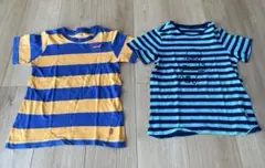 Levi's ベネトン　キッズ 半袖Tシャツ 2枚セット 110 ボーダーのサムネイル