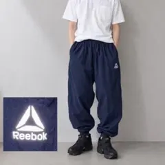 Reebok リーボック リフレクター トレーニングパンツ ネイビー XL