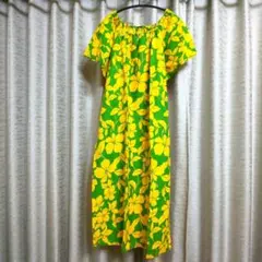 フラダンス用 花柄ドレス(ムームー) L～LL