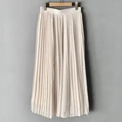 AKIRANAKA 24AW プリーツロングスカート Sアイボリー アキラナカのサムネイル