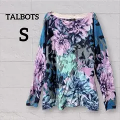 希少✨TALBOTS 【S】花柄　ニット　メリノウール　セーター 長袖