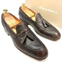 Santoni サントーニ　リザード　イグアナ　ローファー　8のサムネイル