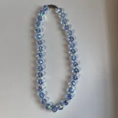 ヴィンテージ オーロラ クリスタルガラス ネックレス