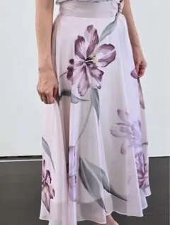 noela花柄 フレアスカート