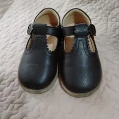 フォーマルシューズ 濃いブラウン ストラップ付き