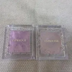 ESPRIQUE 単色アイシャドウ パープル系 2個セット