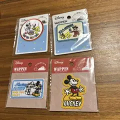 ディズニー ミッキーマウス ワッペン4枚セット