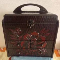 李朝風 小箪笥 ジュエリーボックス 小物入れ 民芸家具 アンティーク調