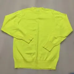 chocol raffine robe 蛍光イエロー 長袖ニット