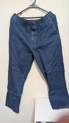ウエストゴム パンツ 濃紺 オリーブグリーン 2枚セット