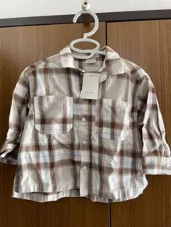 未使用petit main チェック柄セットアップ90cm