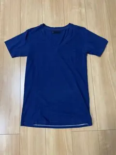 junhashimoto Vネック ポケットTシャツ ネイビーのサムネイル