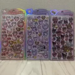 うるちゅるポップシール サンリオ キティ クロミ 日焼けキティ3枚セット