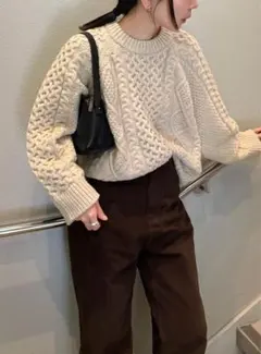 ヴィンテージライクケーブルニット【by SON】