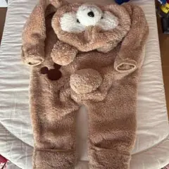 クマの着ぐるみ（フリース、ベージュ）