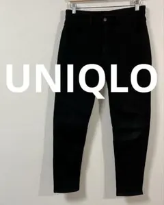 ユニクロ　UNIQLO　EZYジーンズ　Mサイズ　ブラック　美品　スウェット