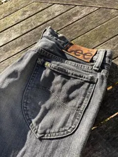 Lee ライダース 20102 ブラック ブーツカット デニム 牛革ラベル