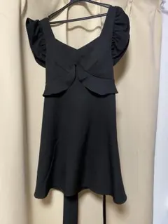 夢展望ワンピ黒M膝丈のサムネイル