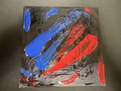 原画 抽象画『交差する衝動』一点物 アート作品 赤×青
