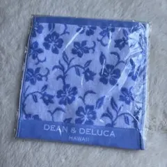 DEAN & DELUCA 花柄ハンカチ 青のサムネイル
