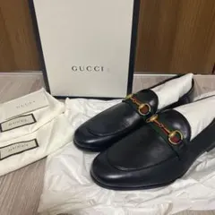 GUCCI ホースビット　ウェブローファー　581513 黒　本革　UK8のサムネイル