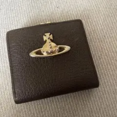 宇宙船モチーフ ブラウン 二つ折り財布