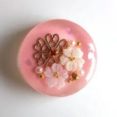 ヘアゴム レジン 桜 740