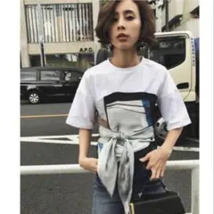 AMERI MEDI DRAWING UNEVEN TEEのサムネイル