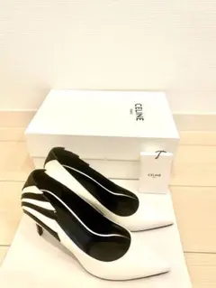 セリーヌ フィービー期 Vネック パンプス ポインテッドトゥ バイオレット セリーヌ フィービー期 Vネック パンプス ポインテッドトゥ