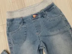 ジーンズ　デニム　パンツ　女の子　ハート　120