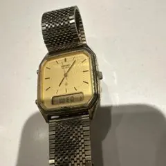 CASIO QZ AQ-431 デジアナ ブラック文字盤 メンズ クォーツ - メルカリ