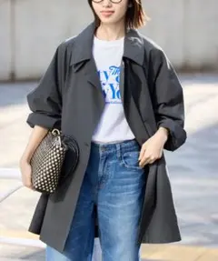 SLOBE IENA コットンニュアンストレンチコートのサムネイル
