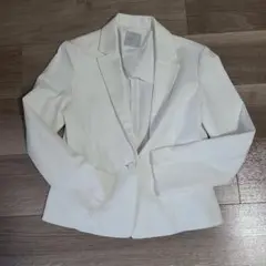 白ジャケット　Sサイズ　オペークドットクリップ
