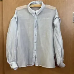 nemne シャツ　水色　Sのサムネイル