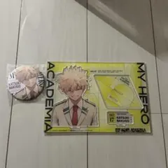 爆豪勝己　ヒロアカ　アクリルスタンド　缶バッチ