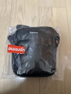 Supreme Leather Shoulder Bag Black ブラック
