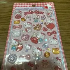 ボンボンドロップシール　キティ赤