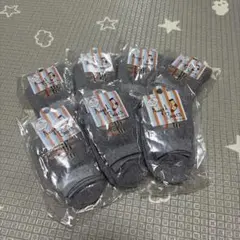 バーバリーチェックのクマさん靴下　15〜16cm 7足セット